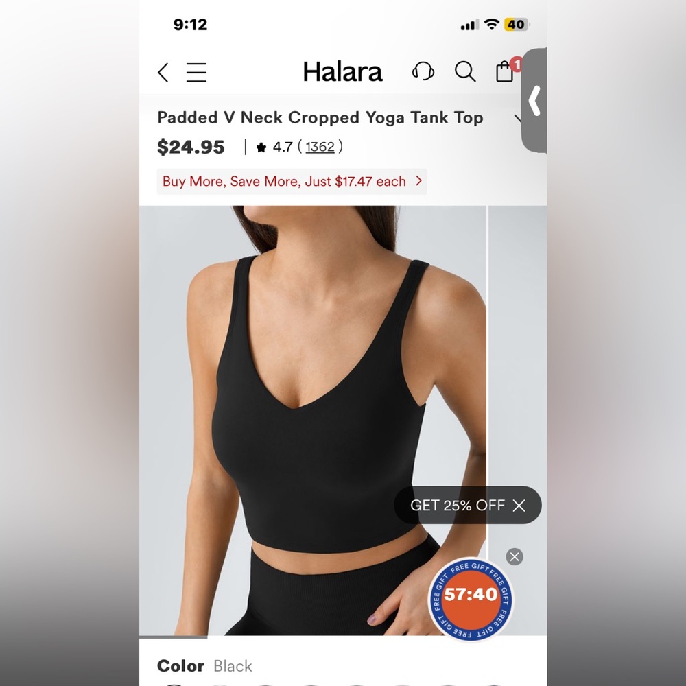 Black Women's Intimate Crop Top